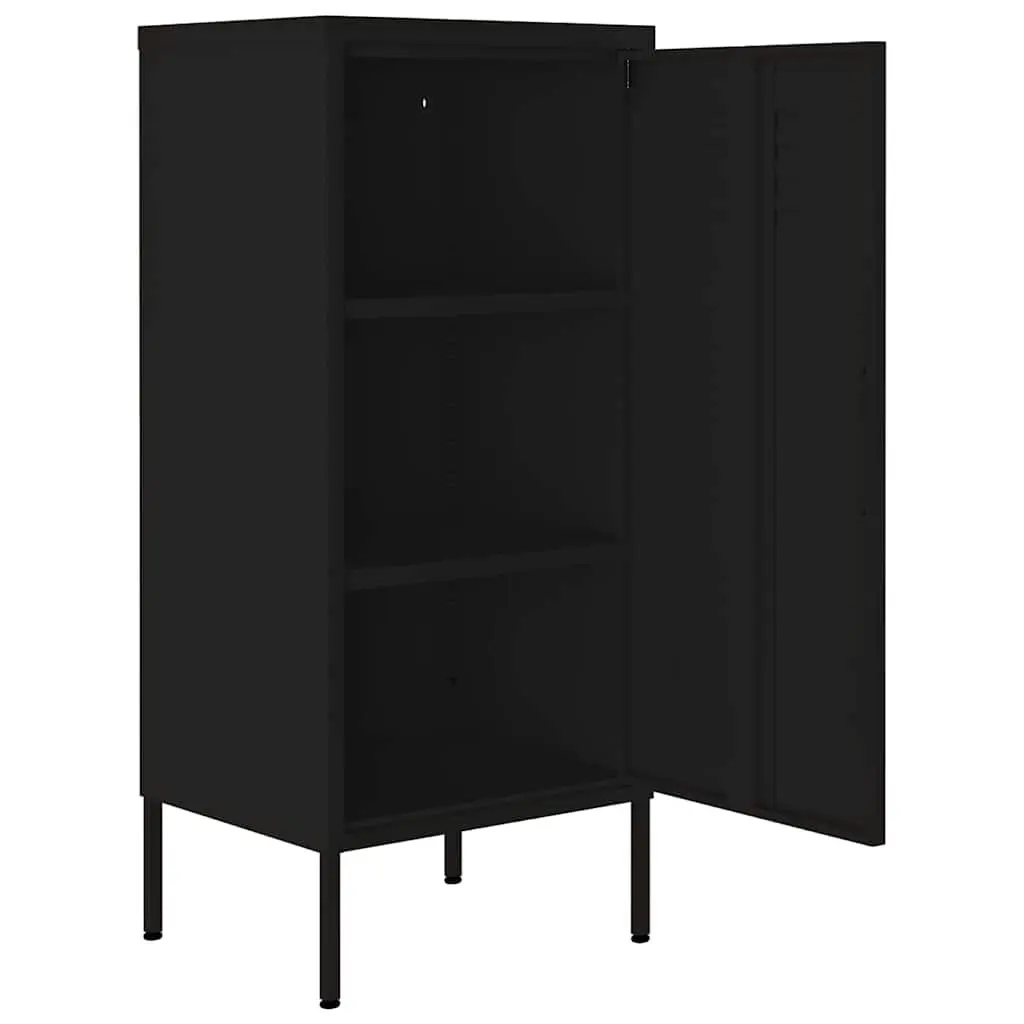 Black Steel Storage Cabinet
