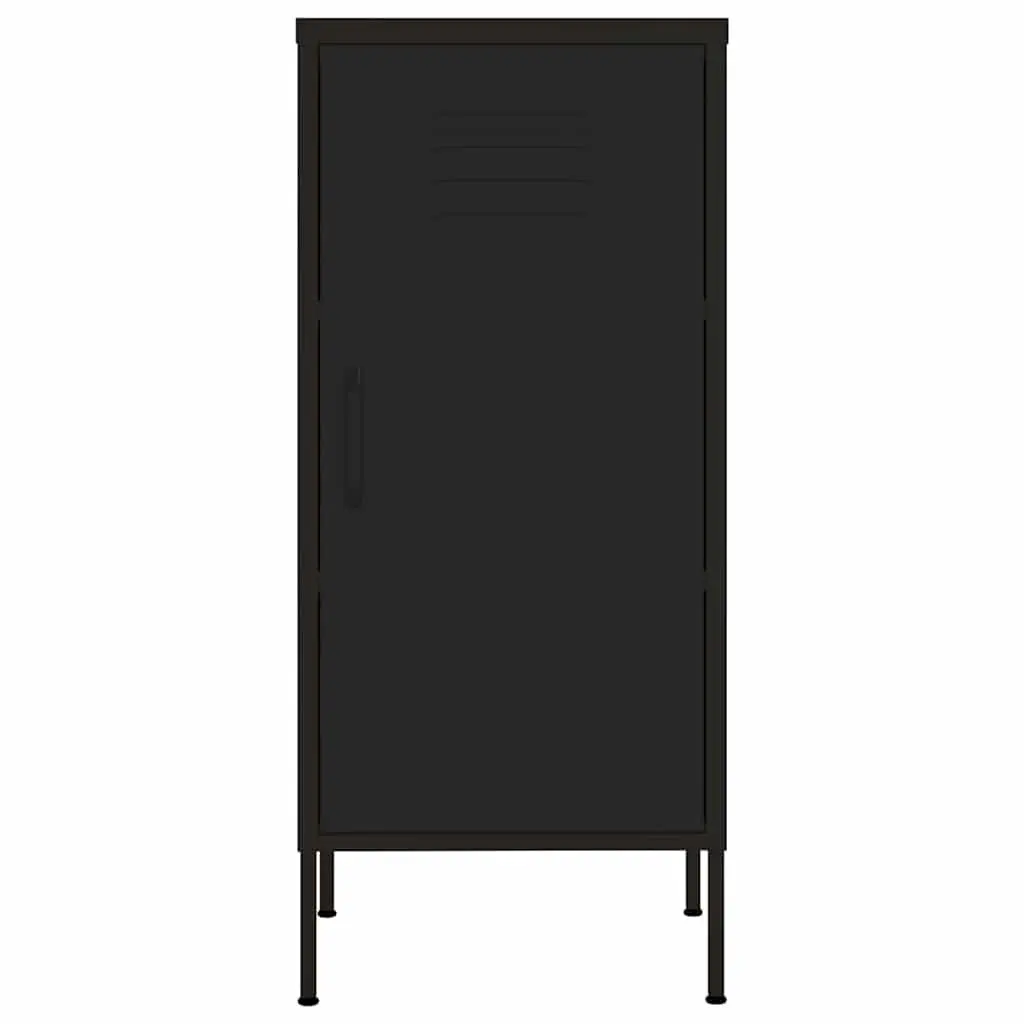 Black Steel Storage Cabinet