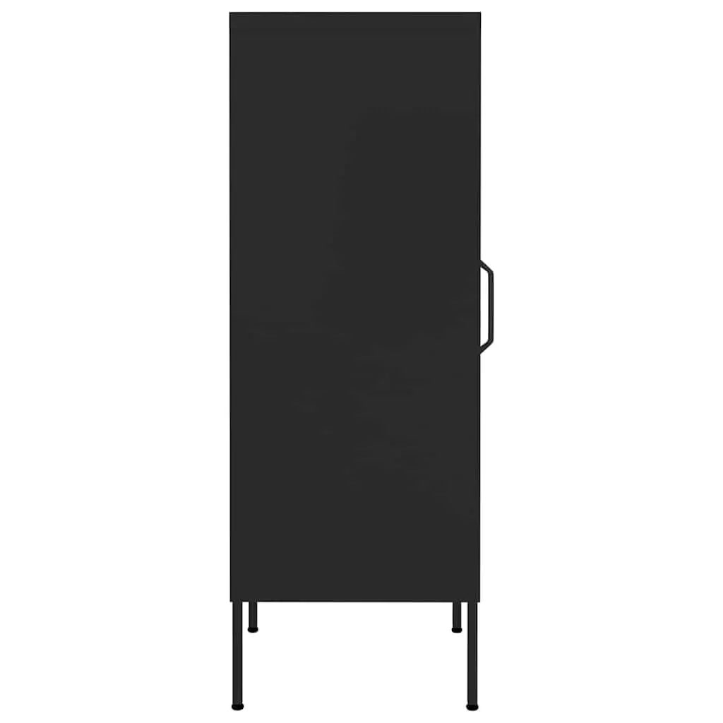 Black Steel Storage Cabinet