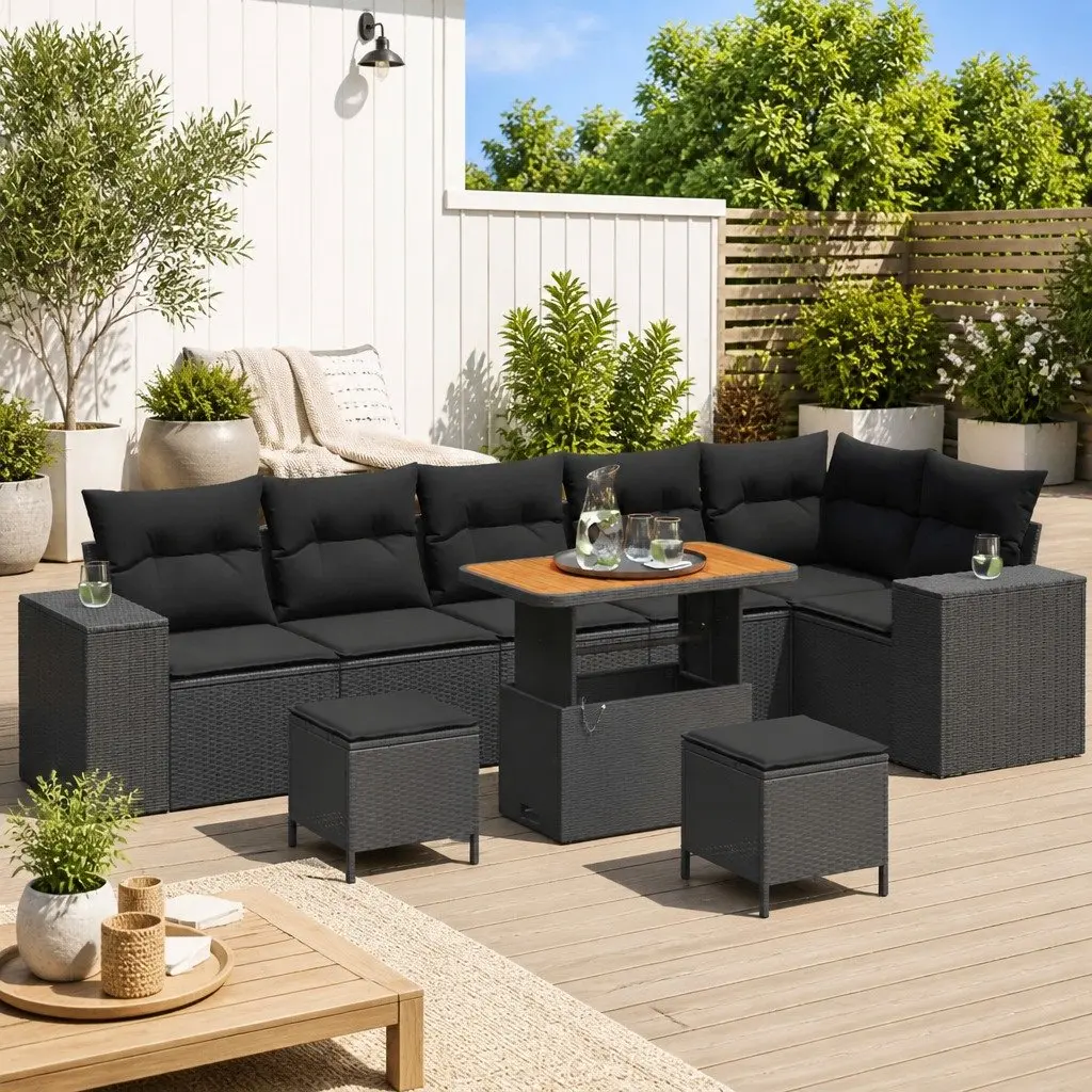 9-Piece Modular Garden Sofa Set