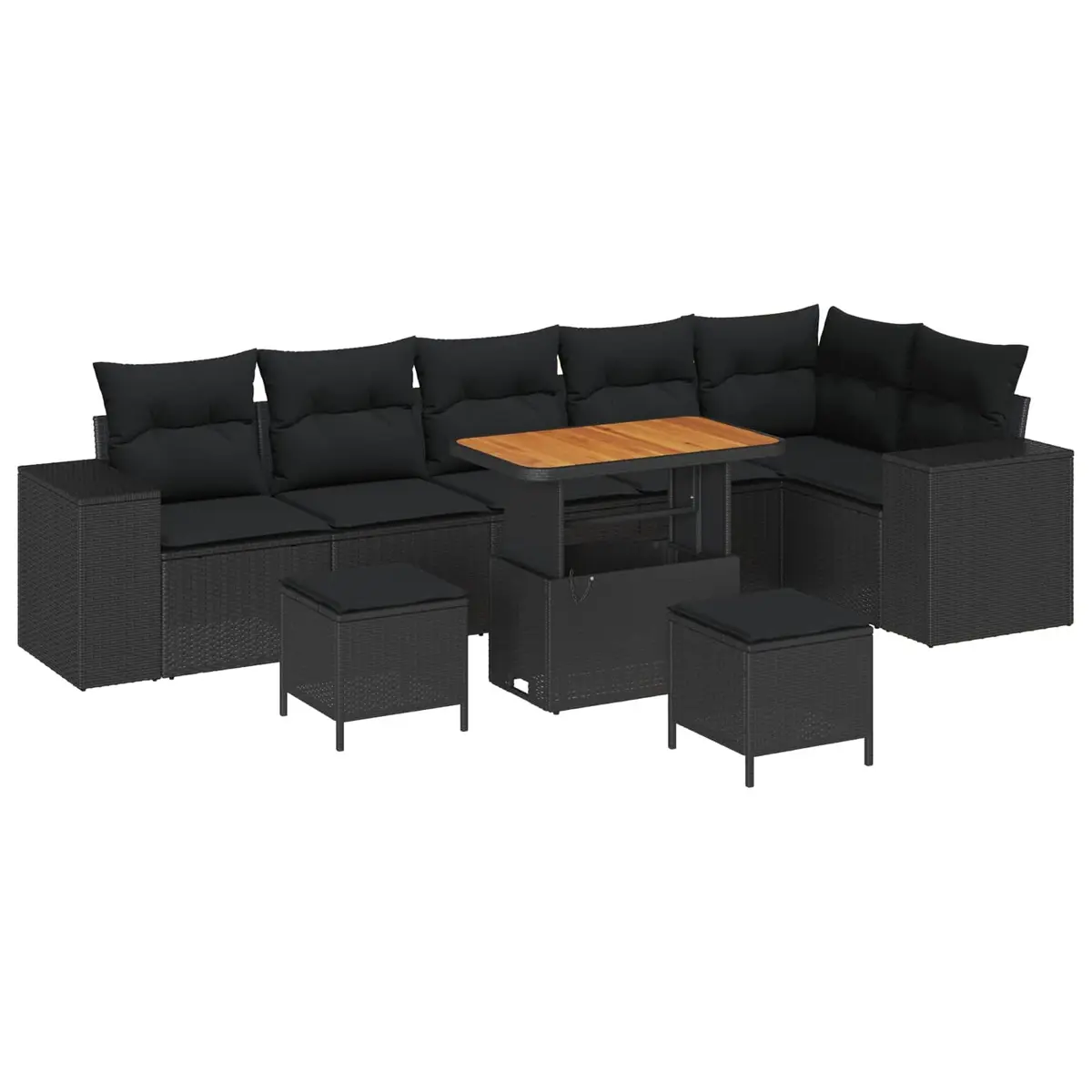 9-Piece Modular Garden Sofa Set