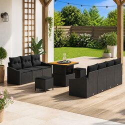 Your Outdoor Comfort with 10-Piece Garden Sofa Set