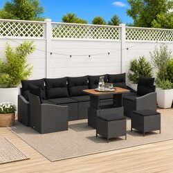 Your New Favorite Outdoor Sofa Set: 10 Pieces in Black