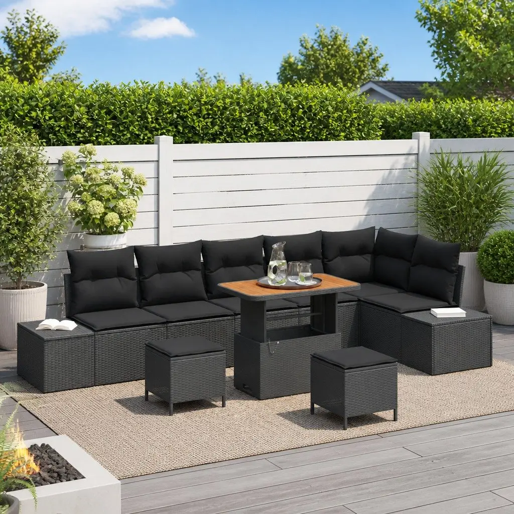 9-Piece Garden Sofa Set for Relaxation