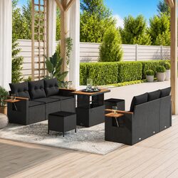 Join in Comfort with This 9-Piece Garden Sofa Set
