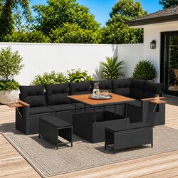 Create Comfort with Our 9-Piece Outdoor Sofa Set