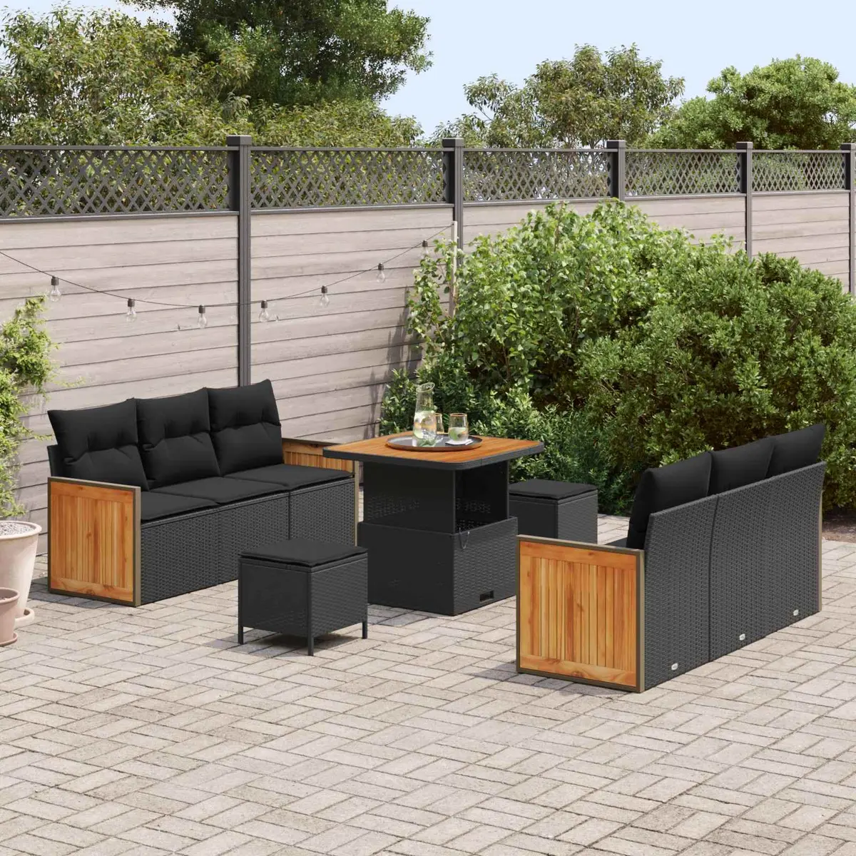 9-Piece Garden Sofa Set