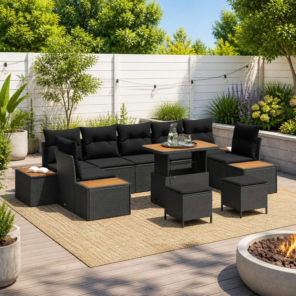 10-Piece Garden Sofa Set for Relaxation
