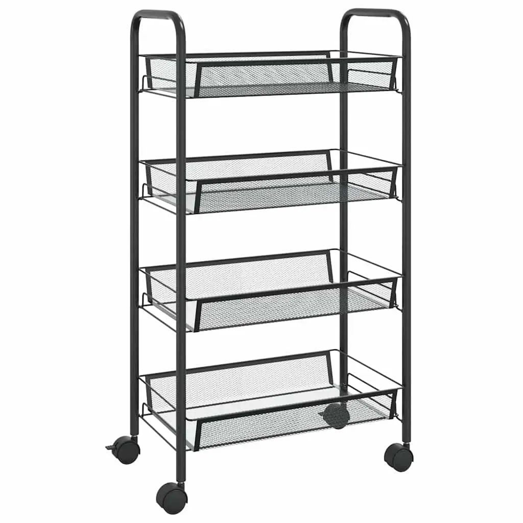 4-Tier Kitchen Trolley for Easy Organization