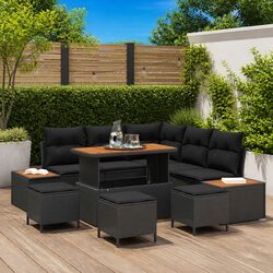 Create an Inviting Outdoor Space with 9-Piece Sofa Set