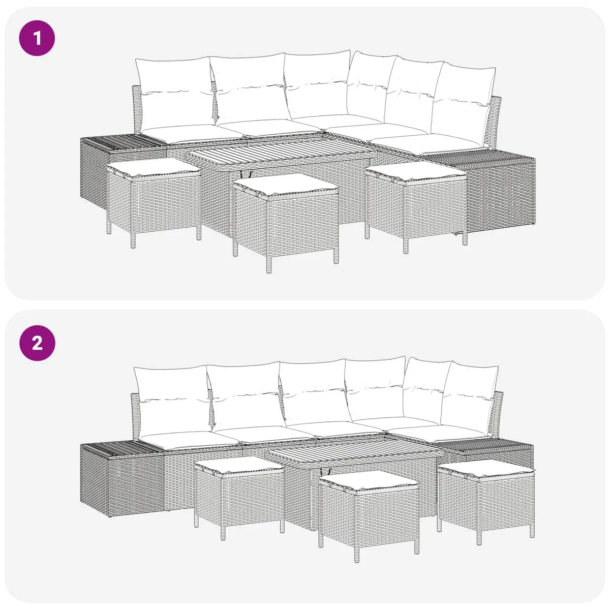 9-Piece Sofa Set