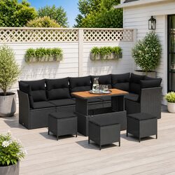 Create Your Perfect Outdoor Oasis with This 10-Piece Sofa Set