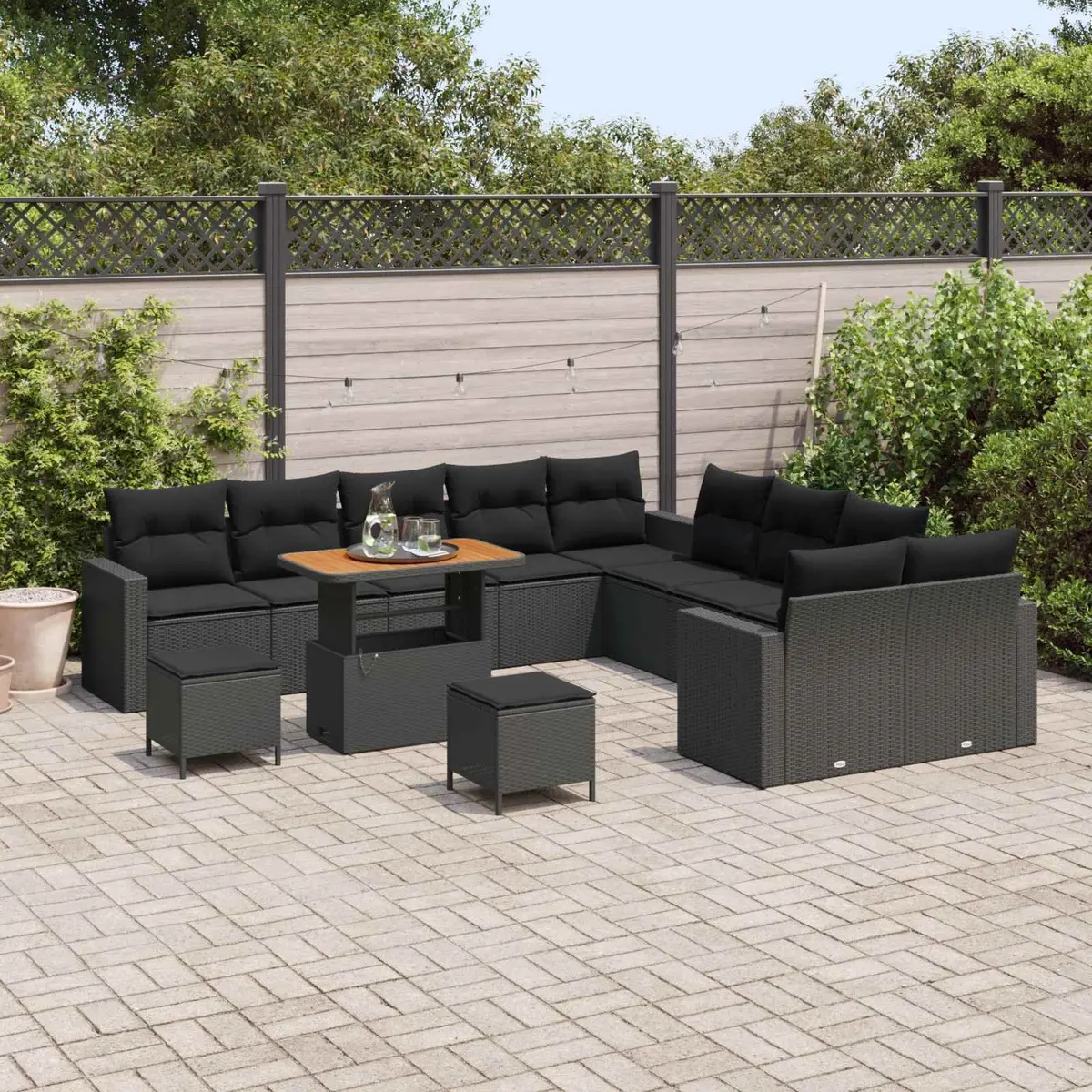17pc Modular Garden Sofa Set