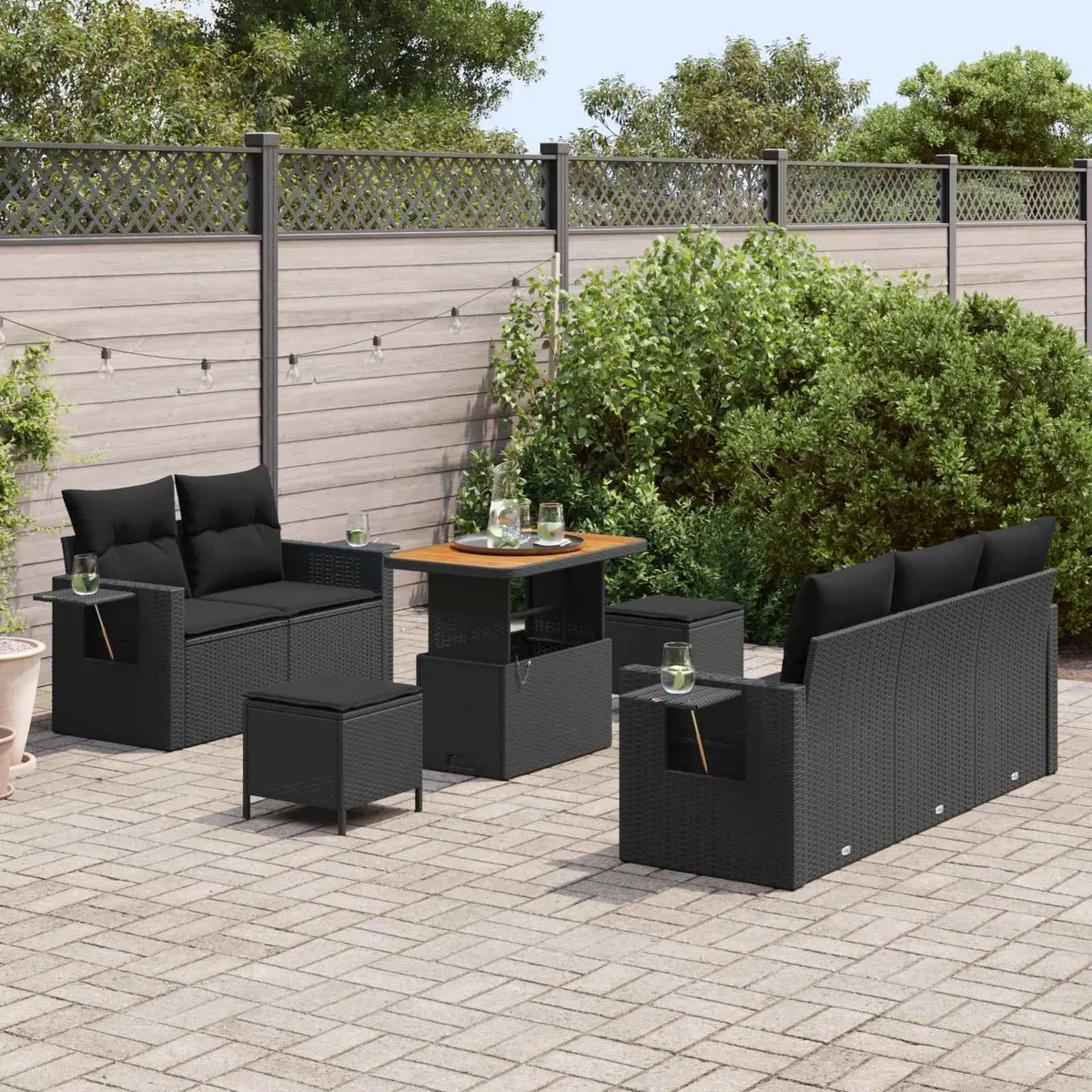 10-Piece Modular Garden Sofa Set