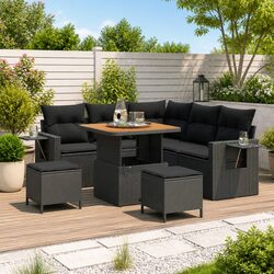 Your Friendly Outdoor 9-Piece Sofa Set Awaits