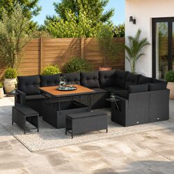 Friendly 13-Piece Modular Garden Sofa Set for You