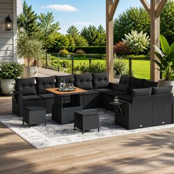 Friendly 13-Piece Outdoor Sofa Set for Relaxation