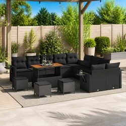 Garden Sofa Set 14 Pieces Outdoor Furniture Modular Rattan Sectional with