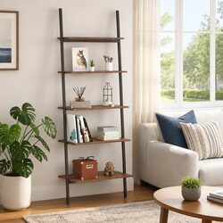 5-Tier Leaning Shelf for Your Everyday Needs
