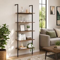 Discover the 5-Tier Leaning Shelf for Your Space Needs