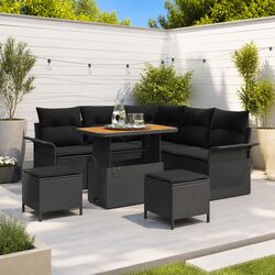 Create Comfort with an 8-Piece Garden Sofa Set