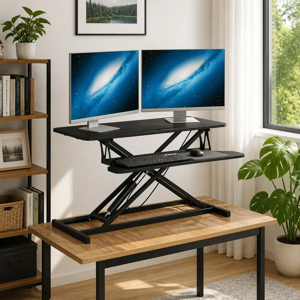 Adjustable Height Workstation Desk 90x40cm