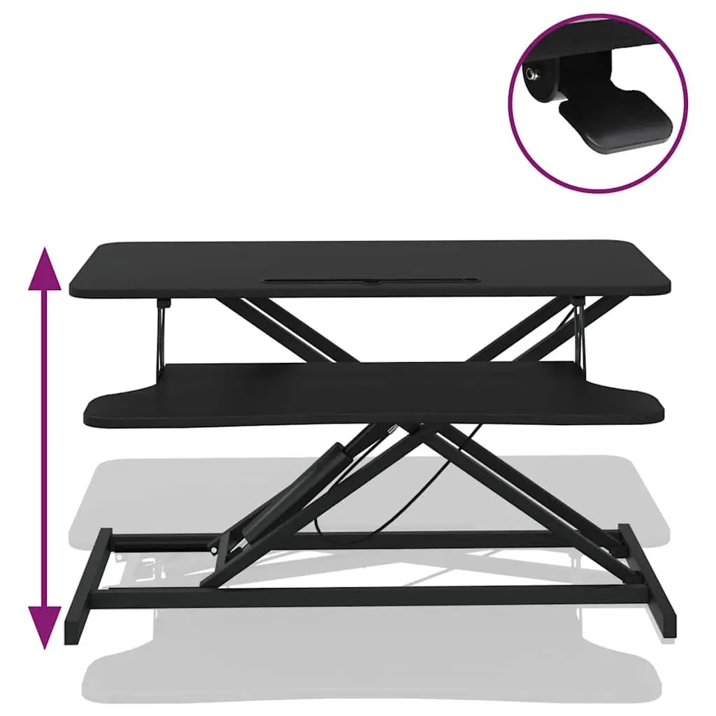 Adjustable Height Workstation Desk 90x40cm