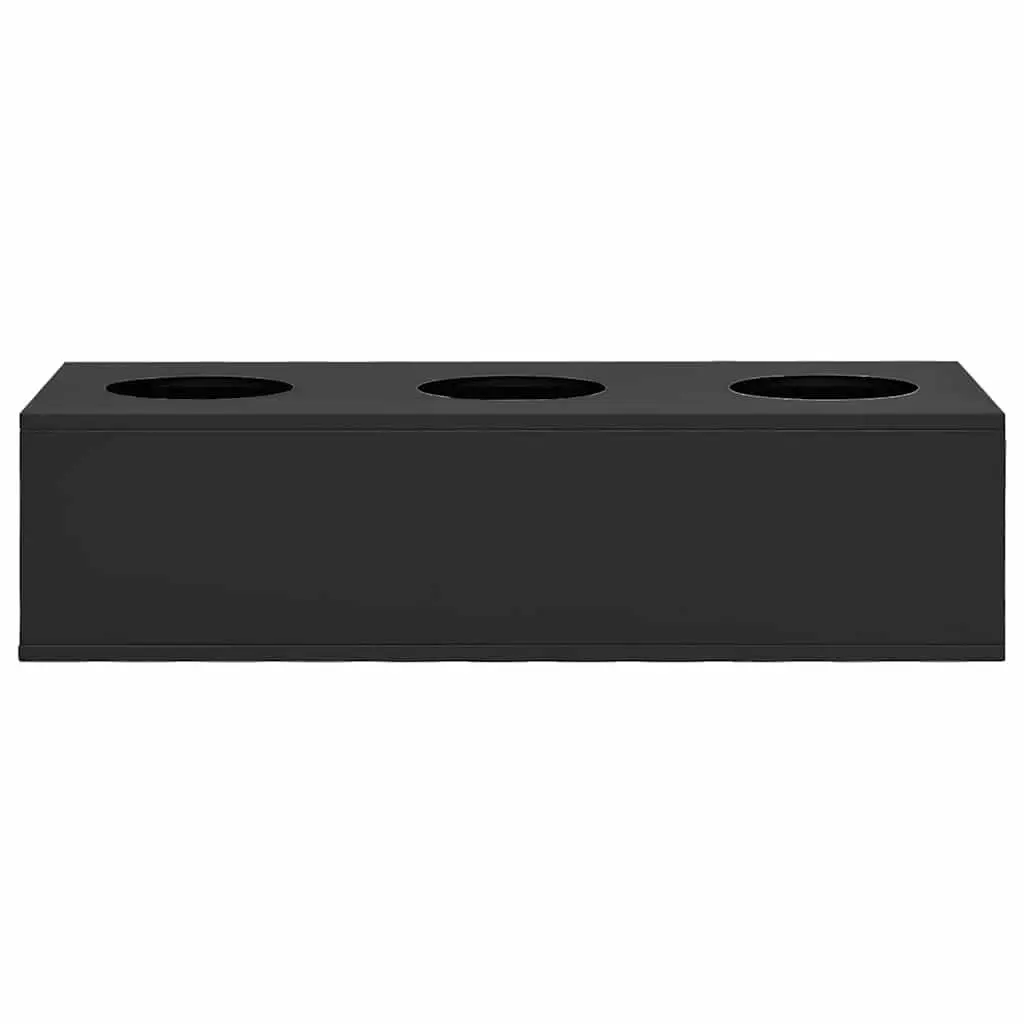 Office Flower Box Anthracite Steel Garden Planter Modern Home Decoration Pot