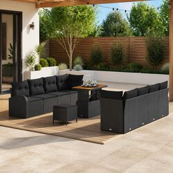 Friendly 11-Piece Outdoor Garden Sofa Set with Storage