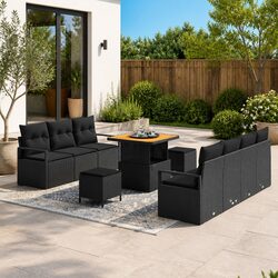 Your Ideal Outdoor 10-Piece Garden Sofa Set Awaits