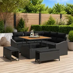 Friendly and Versatile 8-Piece Outdoor Sofa Set