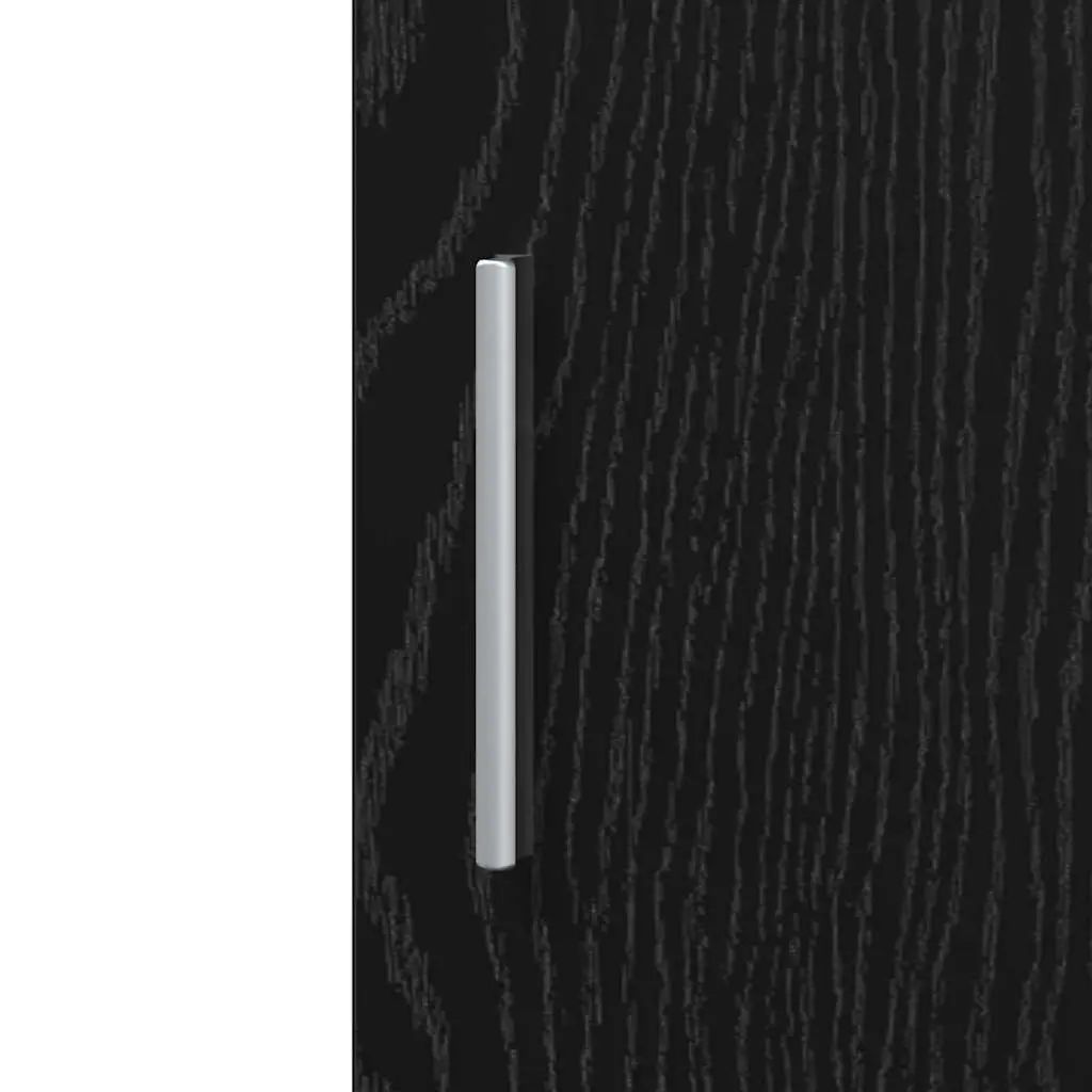 Black Oak Highboard for Organized Living Spaces
