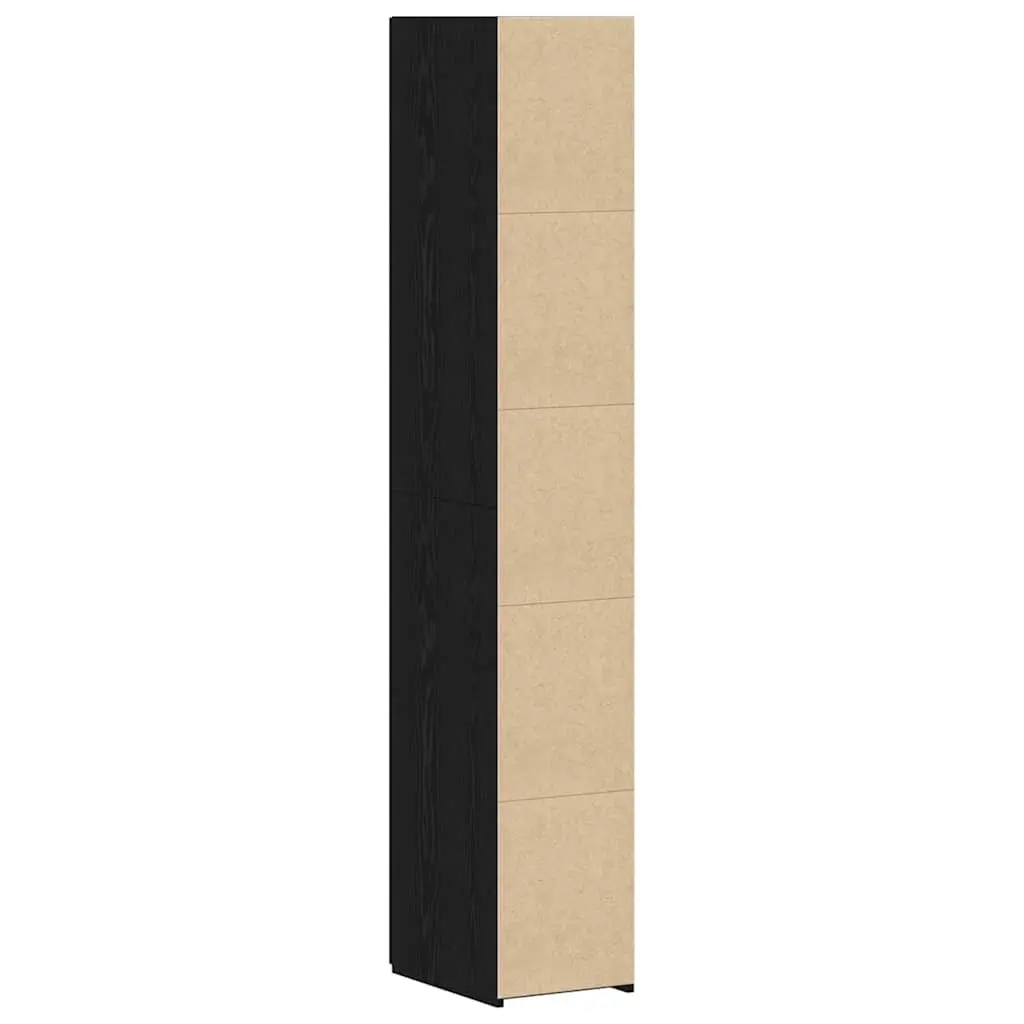 Black Oak Highboard for Organized Living Spaces