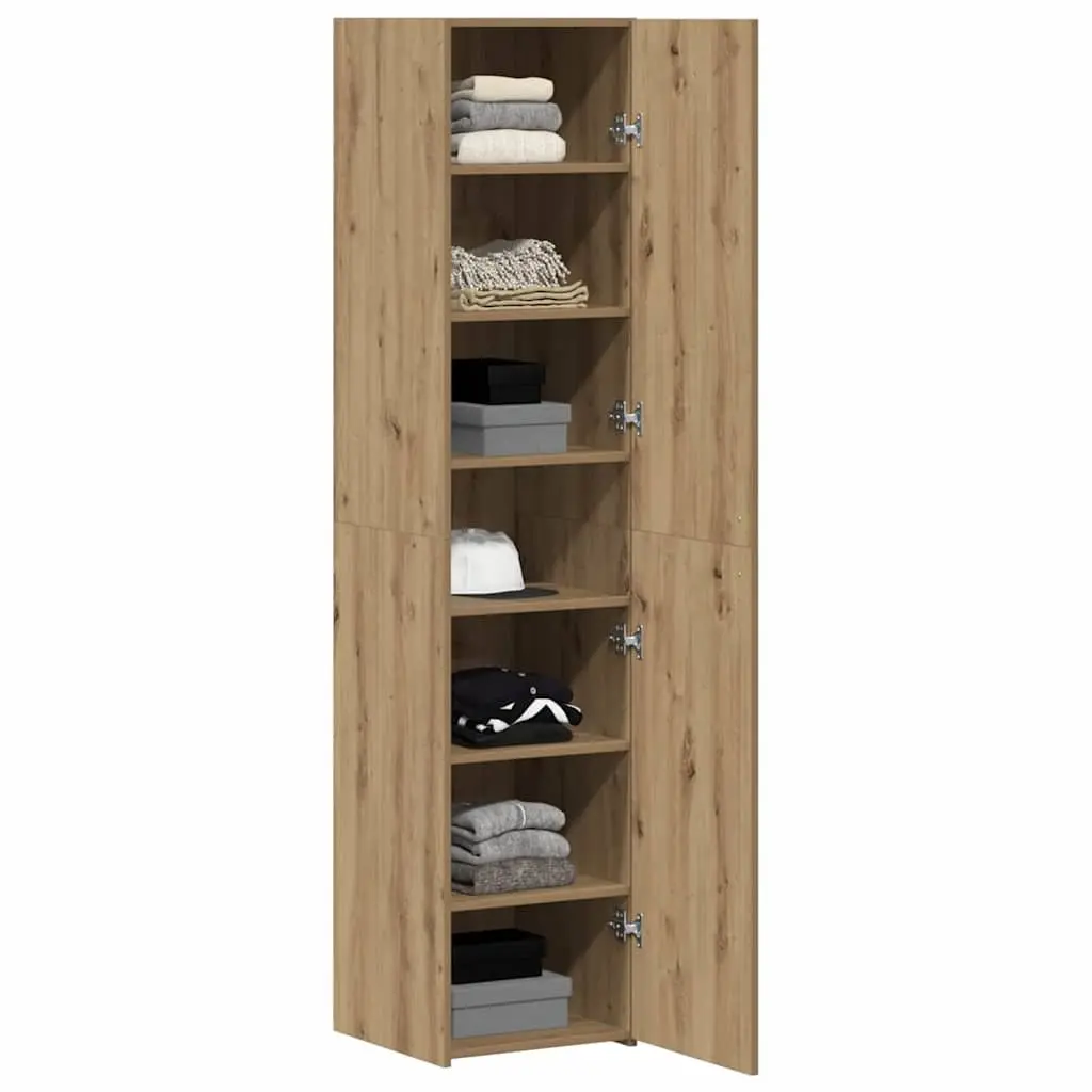 Highboard Engineered Wood Brown Cabinet Modern Minimalist 40 x 42.5 x 185 cm