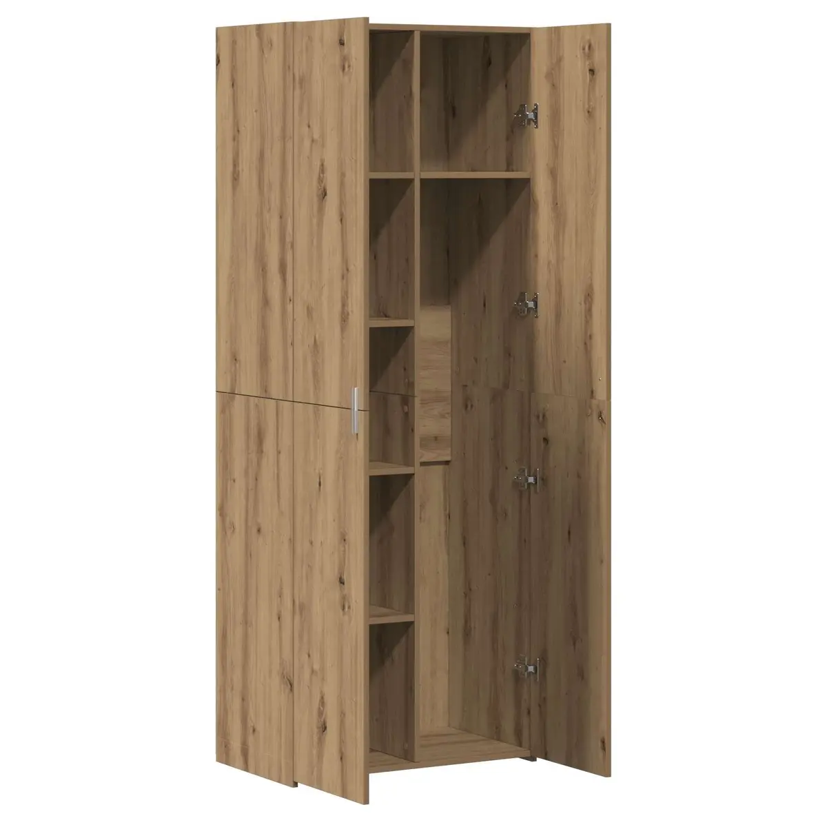 Highboard Buffet Cabinet Rustic Oak 70 x 42.5 x 185 cm