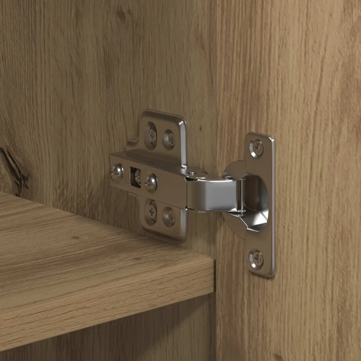 Highboard Buffet Cabinet Rustic Oak 70 x 42.5 x 185 cm