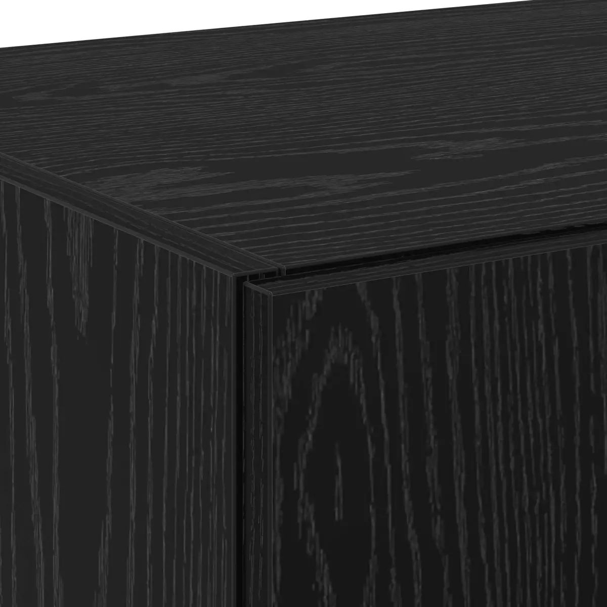 Highboard Buffet Cabinet Rustic Black Oak 70x42.5x185cm