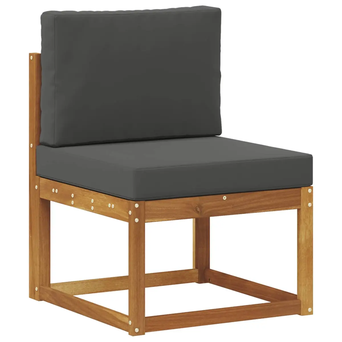 5-Piece Outdoor Sectional Sofa Set Garden Patio Furniture Acacia Wood Brown