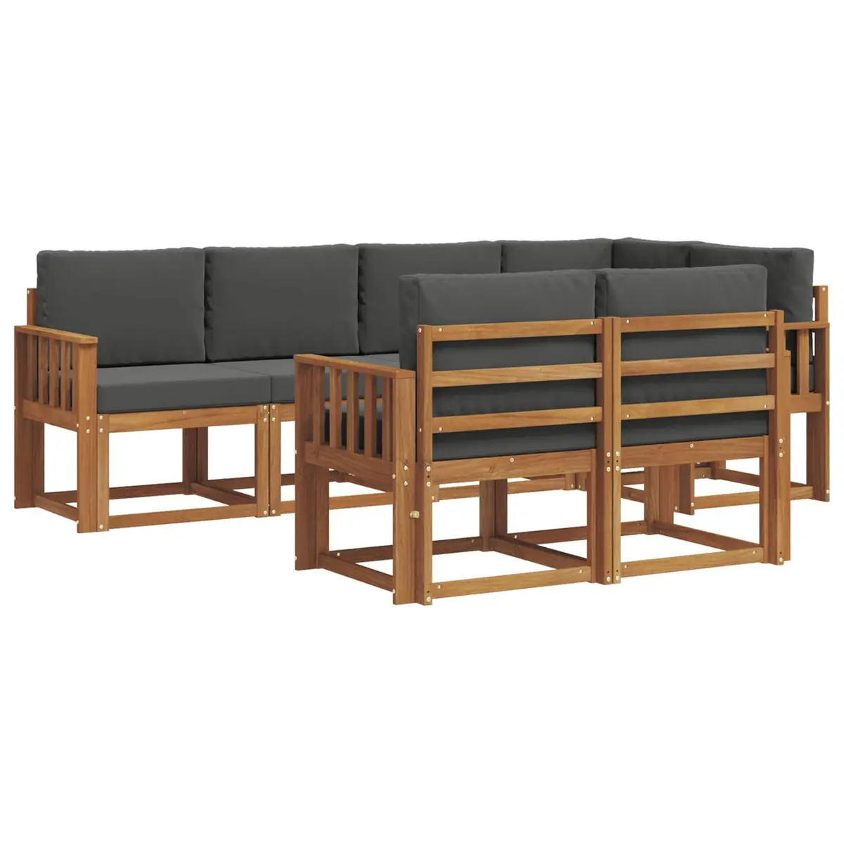 7 Piece Outdoor Sectional Sofa Set