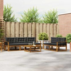 Outdoor Sectional Sofa Set 6 pcs Garden Patio Furniture Modular Lounge Seating