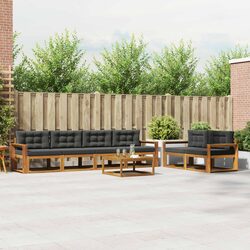 Outdoor Sectional Sofa Set 7 pcs Garden Patio Furniture Modular Lounging
