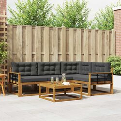 Friendly 5 Piece Outdoor Sofa Set with Cushions in Brown