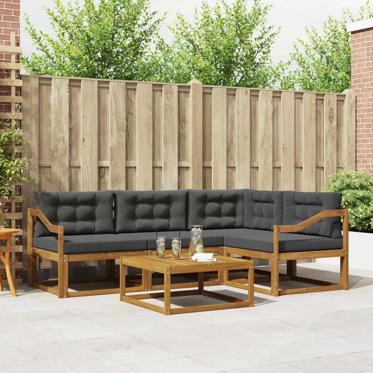 5 Piece Outdoor Sofa Set for Entertaining