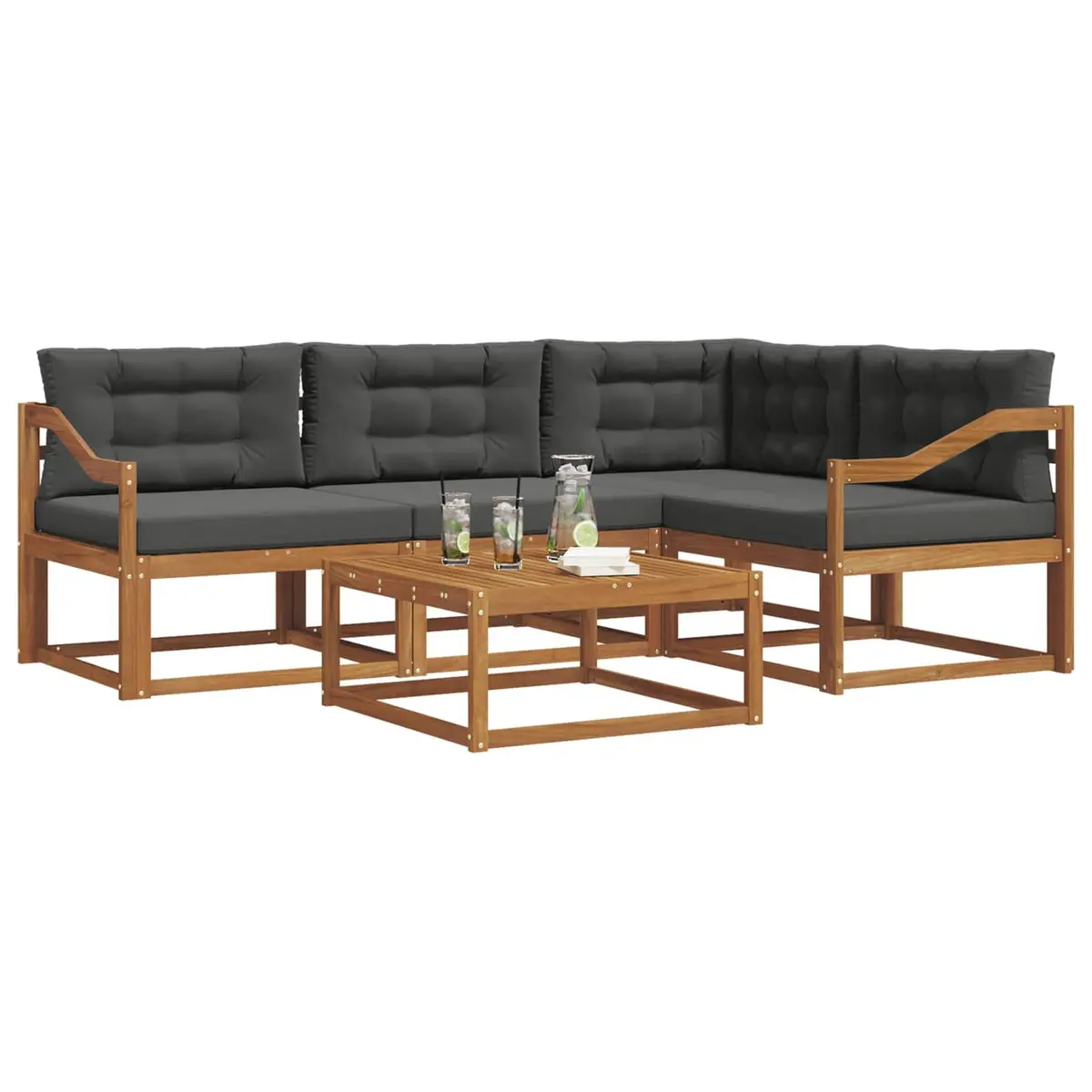 5 Piece Outdoor Sofa Set for Entertaining