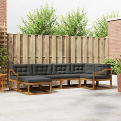 Your Outdoor Oasis: 6-Piece Acacia Sofa Set