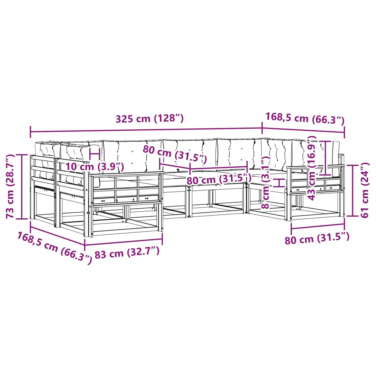 Outdoor Sofa Set for Gatherings