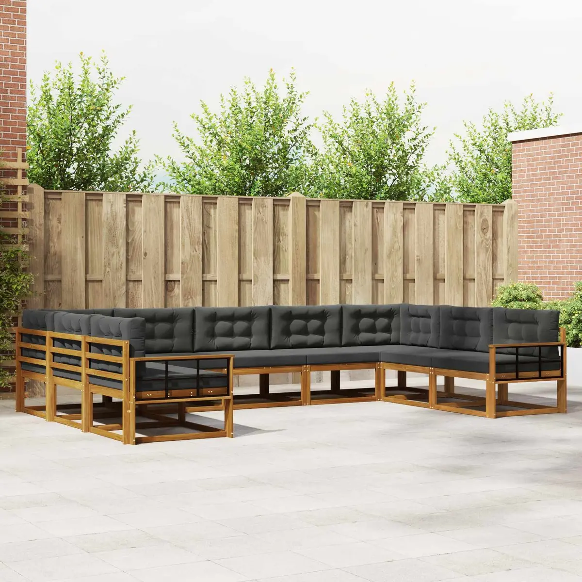 Outdoor Sofa Set with Cushions