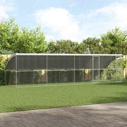 Friendly 4-Piece Dog Kennel 8 x 2 x 2 m for Your Pets