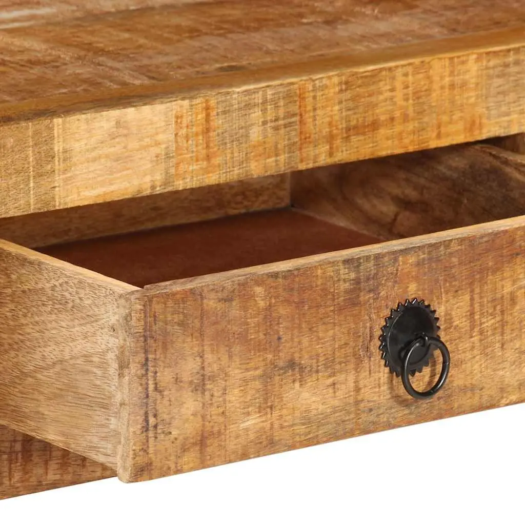 TV Cabinet 110x30x40cm Brown Wooden Living Room Storage Drawers Shelf Unit