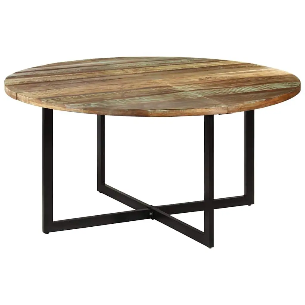Dining Table 150x75 cm Solid Reclaimed Wood Kitchen Room Furniture Brown
